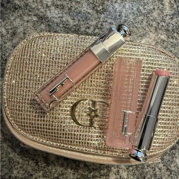 Dior The Pink Glow Ritual Holidays Gift Set 2025 with 2 lipsticks and case NIB - Picture 6 of 10